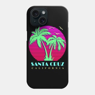 Santa Cruz California Palm Trees Sunset Phone Case