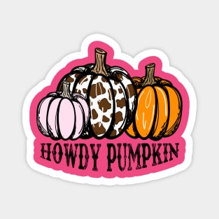 Howdy Pumpkin Magnet