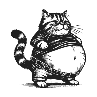 Cute Chubby Cat T-Shirt