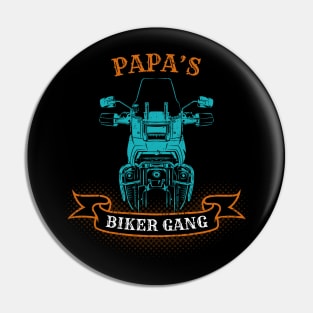 Papa's Biker Gang Father's Day Pin