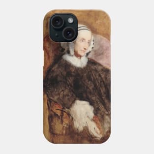 Portrait de la Reine Marie-Amelie en deuil by Ary Scheffer Phone Case