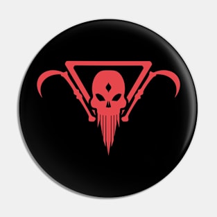 Death Skull Red Pin