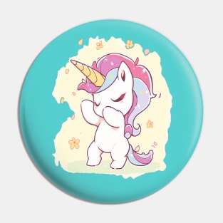 Super Cute Little Dabbing Unicorn Pin