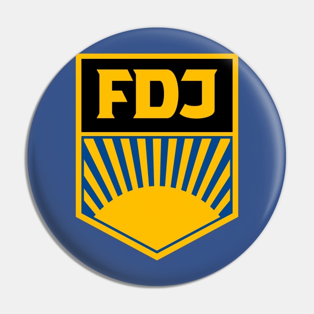 FDJ - Free German Youth Logo Pin by GetThatCar