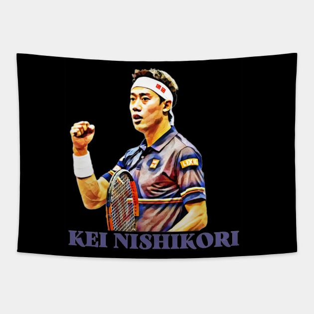 kei nishikori Tapestry by BorodinaAlen