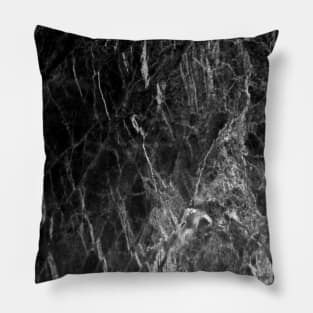 trendy modern chic minimalist grey black marble Pillow