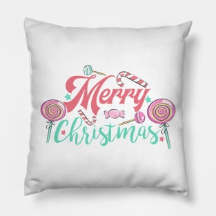 Merry Christmas lollipop Pillow