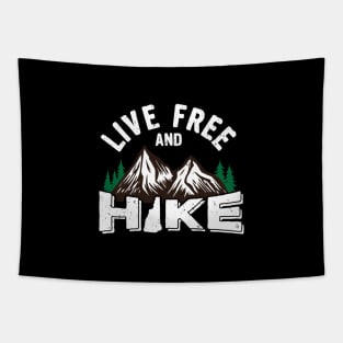 New Hampshire Live Free And Hike Gift, NH Hiking Tapestry