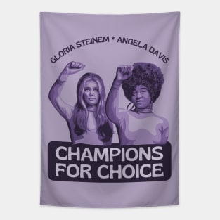 Gloria Steinem and Angela Davis Portrait Tapestry