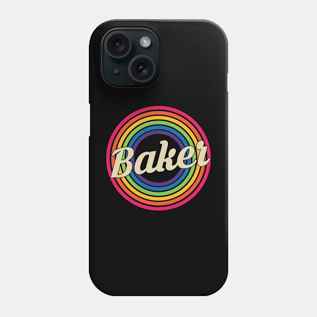 Baker - Retro Rainbow Style Phone Case by MaydenArt