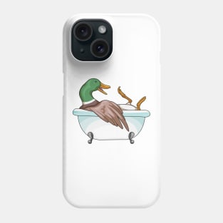 Duck Bathe Bathtub Phone Case