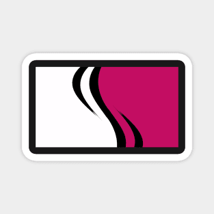 'S' Swoosh Magenta Magnet