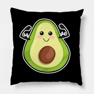 Cute Avocado Healthy Pillow