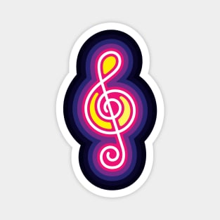 Musical Party Treble Clef Music Note Magnet