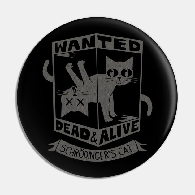 WANTED DEAD AND ALIVE SCHRODINGER'S CAT Pin by wonggendengtenan