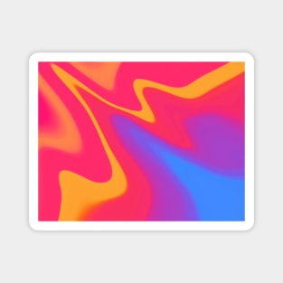 Colorful abstract liquid art Magnet