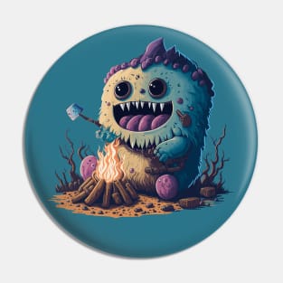 Marshmallow Monster Pin