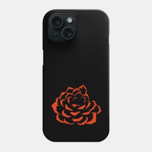 Succulent negative space cartoon Phone Case