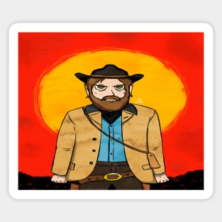 Arthur Morgan hat blue jay | Sticker