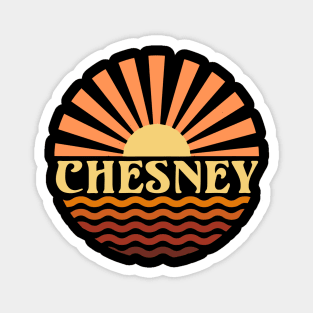 Graphic Circles Chesney Name Lovely Styles Vintage 70s 80s 90s Magnet