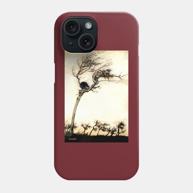 No Evil Thing - Arthur Rackham for Comus Phone Case by forgottenbeauty