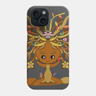 Summer tree cute girl Phone Case