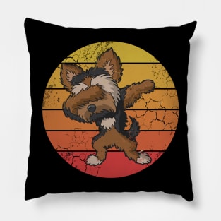 Retro Shih Tzu Dog Pillow