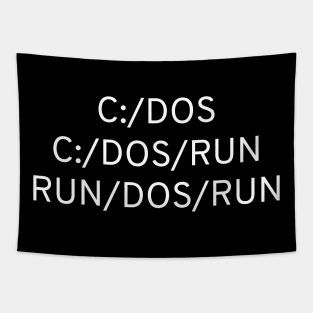 C Dos Run Tapestry