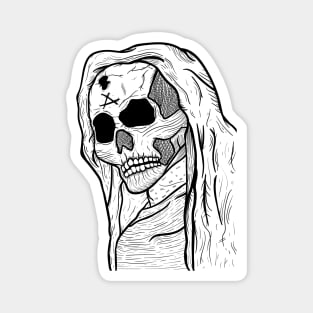 Dark angel skull Magnet