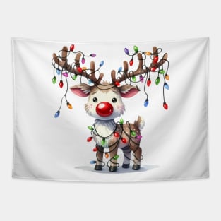 Festive Reindeer Tapestry