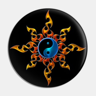 yin yang of fire Pin