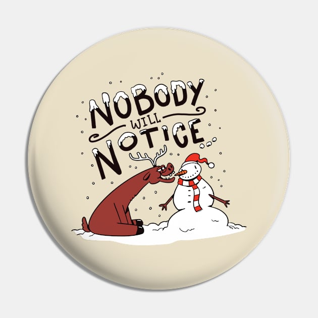 Reindeer Christmas Pin by Safdesignx