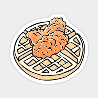 Chicken and Waffles Magnet