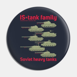 To the tank lover! IS tank family Pin