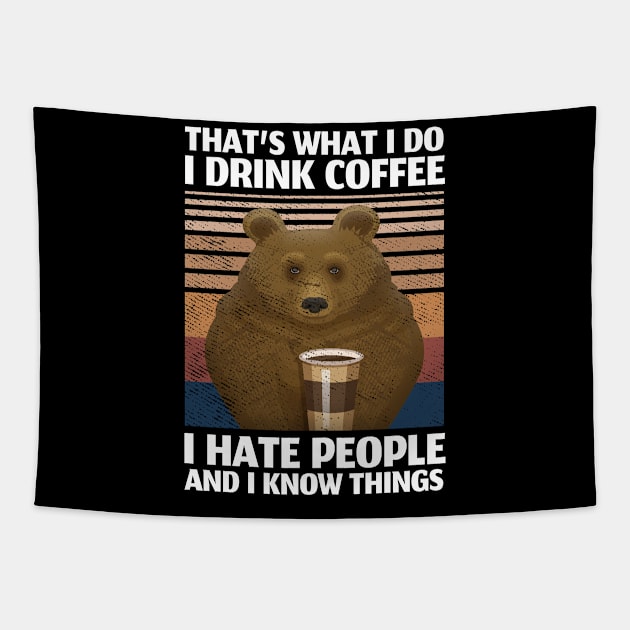 I hate morning people or morning people and people. Funny sloth design that is suitable for every mo Tapestry by SpruchBastler