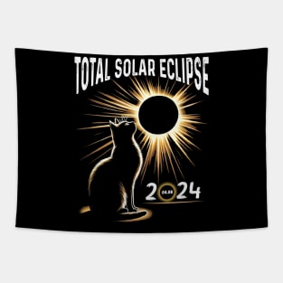 Solar Eclipse 2024 Shirt Total Eclipse April 8th 2024 Cat Tapestry