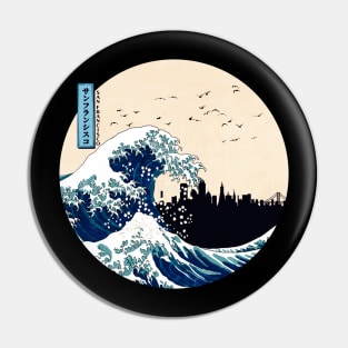 San Francisco Kanagawa Wave Pin