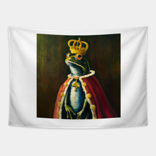The Frog King Tapestry by metanoiias