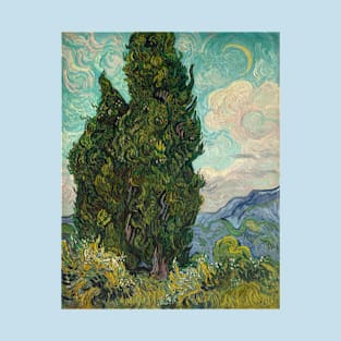 Cypresses by Van Gogh T-Shirt