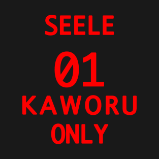 NGE! SEELE KAWORU ONLY ESSENTIAL SHIRT T-Shirt