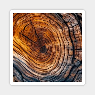 Luxury Antique Wood Pattern Art Magnet
