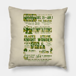 Motown Revue poster Pillow