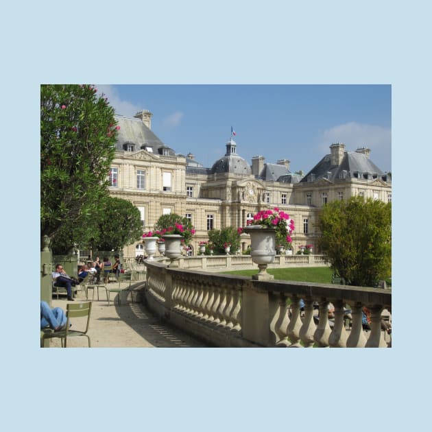 Paris Luxembourg Gardens and Senate by BlackBeret