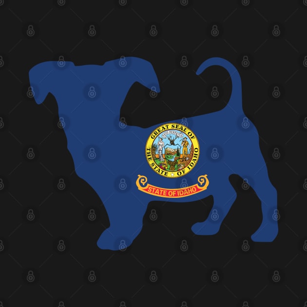 Chiweenie Dog Lover Idaho Flag by ryanjaycruz