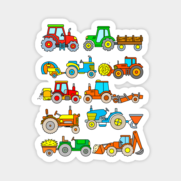 Tractors Magnet by samshirts