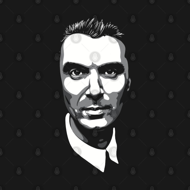 David Byrne greyscale by @johnnehill