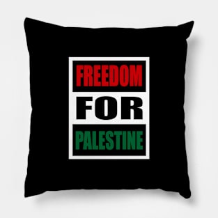 Freedom for Palestine Artwork Pillow