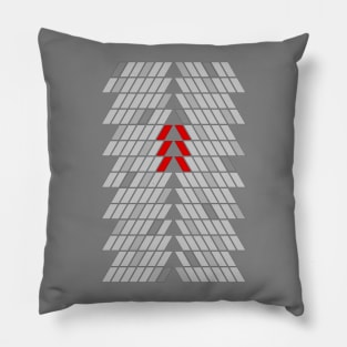 Red Geometric Pillow