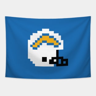 8 Bit Los Angeles Chargers Helmet Tapestry