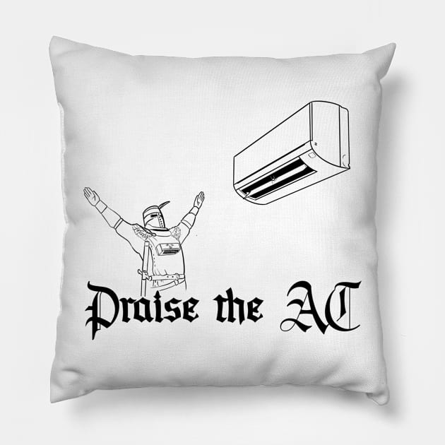 Praise the AC Pillow by Themole_studio